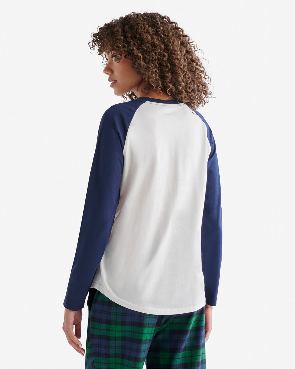 T-shirt manches longues à carreaux Inglenook pour femmes