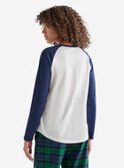 T-shirt manches longues à carreaux Inglenook pour femmes