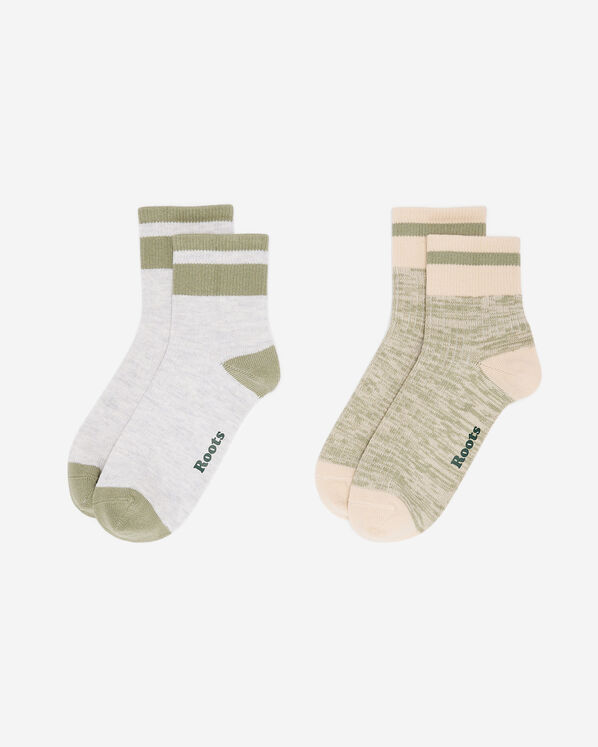 2 paires de socquettes en coton Cabane pour adultes 