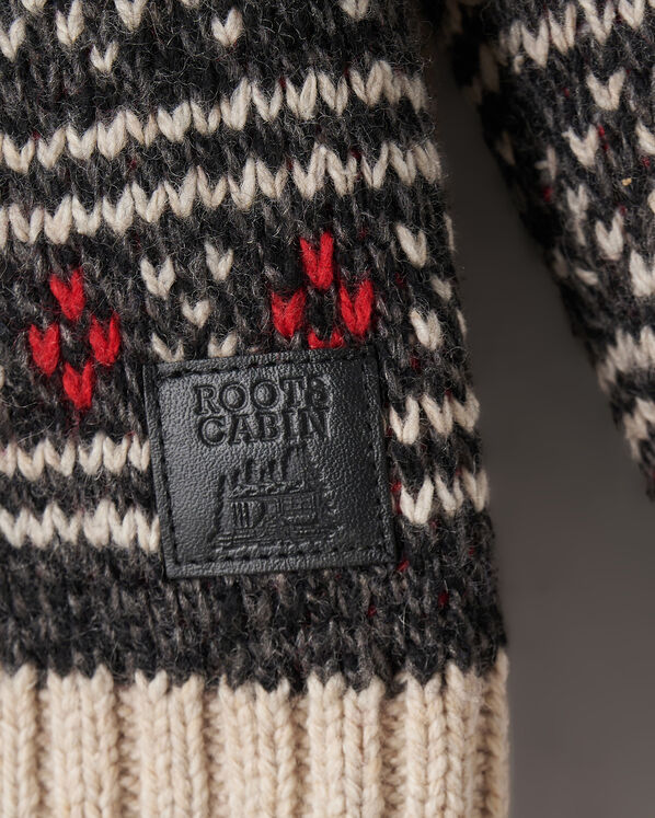 Cardigan-ch&acirc;le Cabane &agrave; motifs Fair Isle