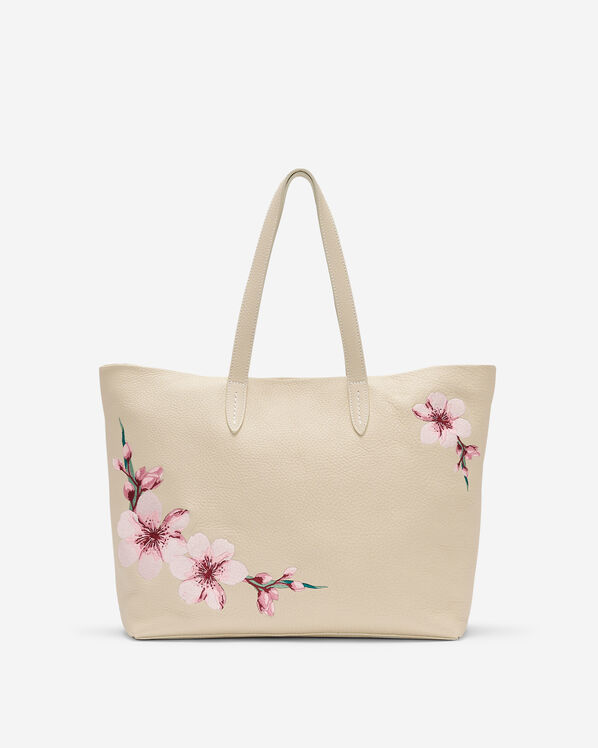 Floral Carryall Tote Cloud