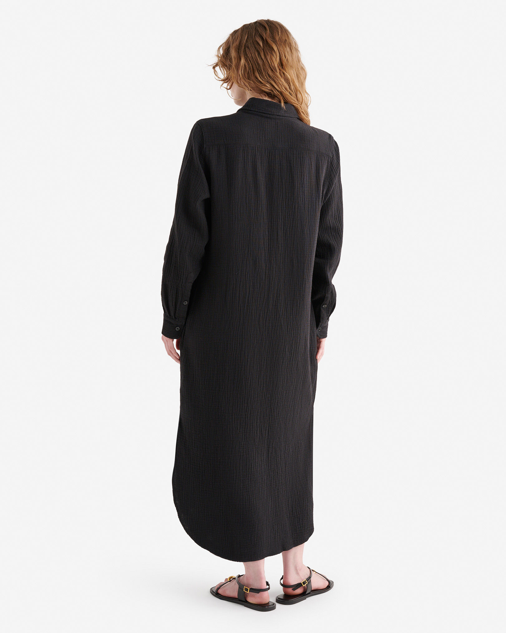 Isla Cotton Gauze Shirt Dress