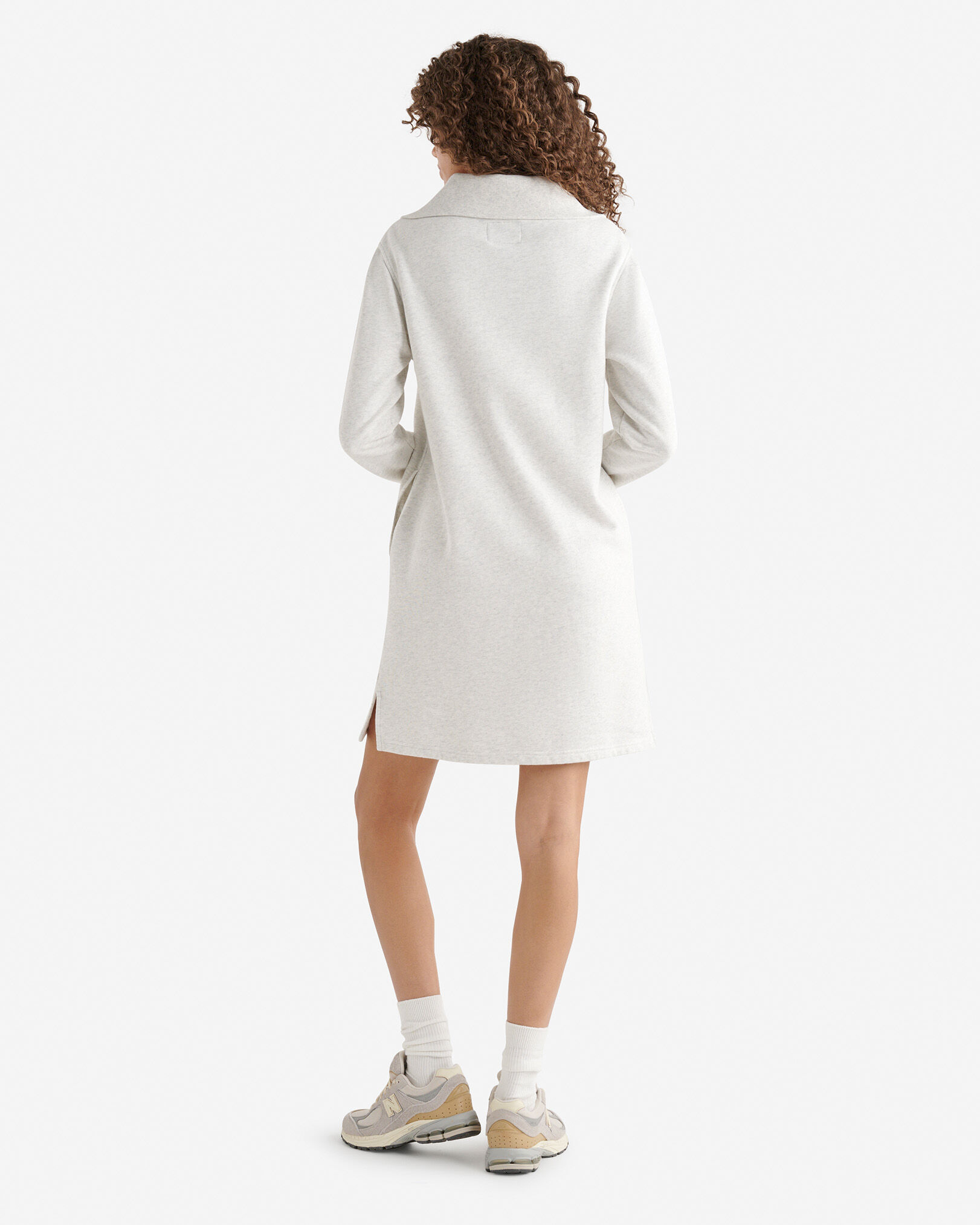 Organic Cooper Half Zip Dress