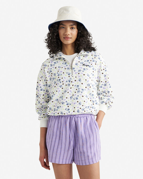 Roots Floral Quarter Zip