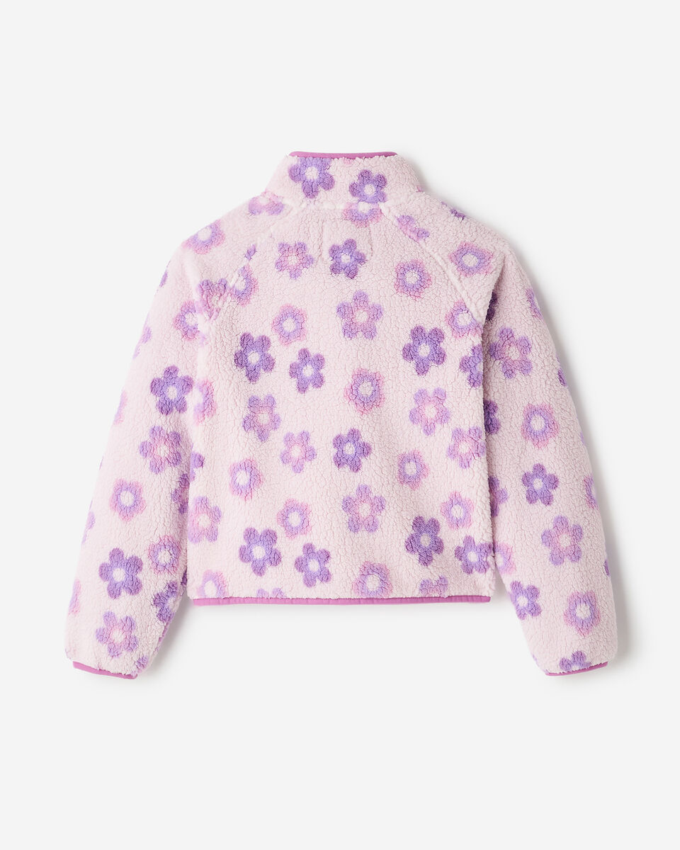 Blouson en mouton &agrave; motif floral pour filles