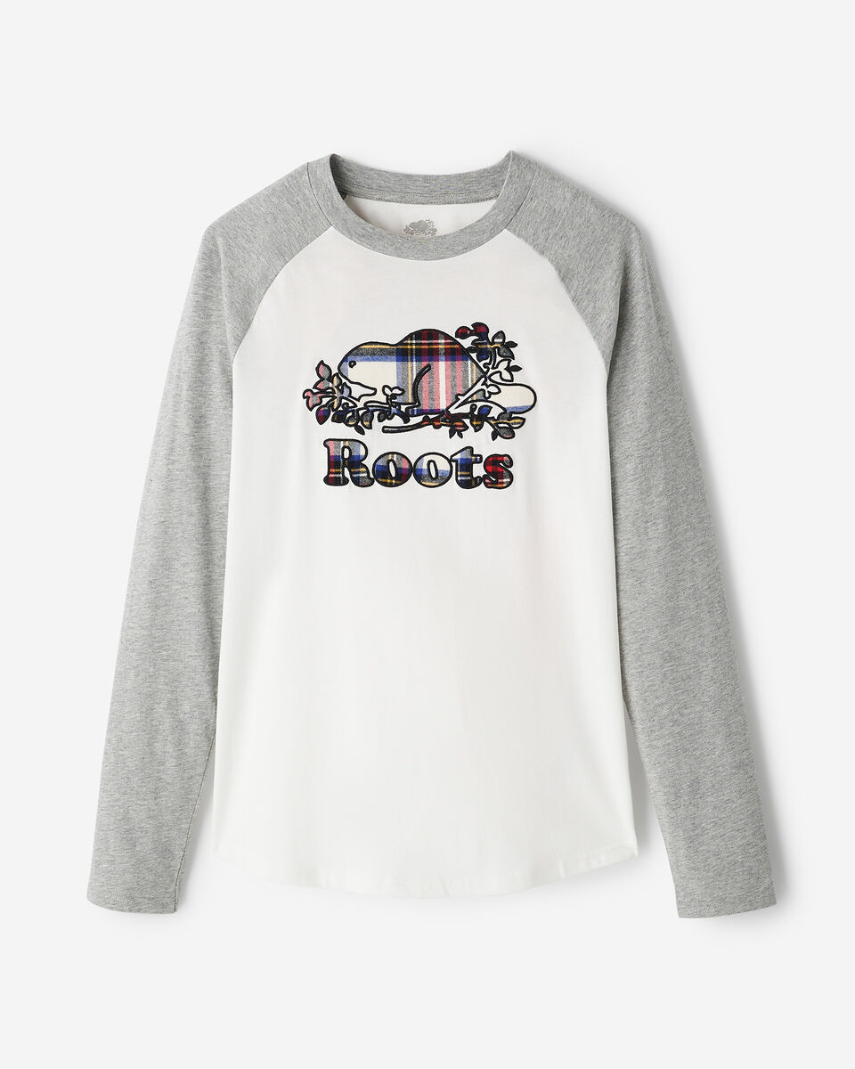T-shirt manches longues à carreaux Inglenook pour femmes