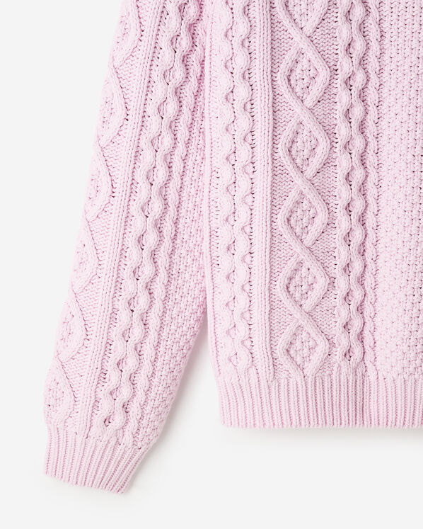 Cable Knit Crew Sweater