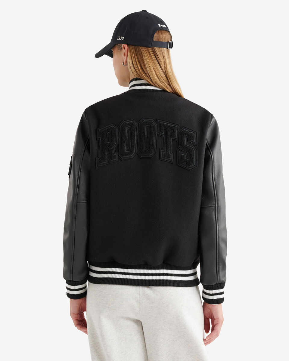 Blouson universitaire rétro pour femme