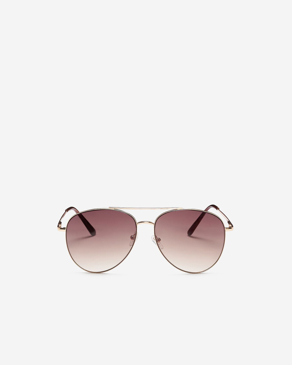 Womens Metal Aviator Sunglasses