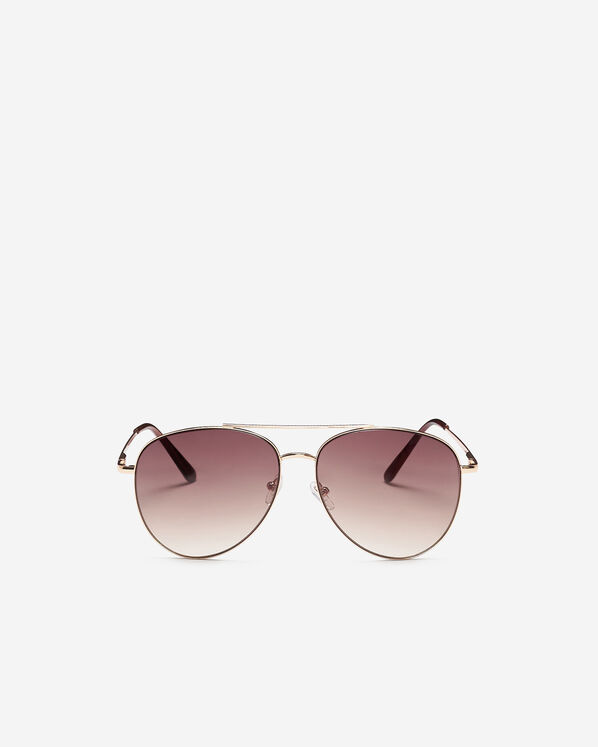 Lunettes style aviateur en métal Lunettes de soleil