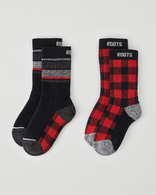 2 paires de chaussettes à carreaux Park pour enfants