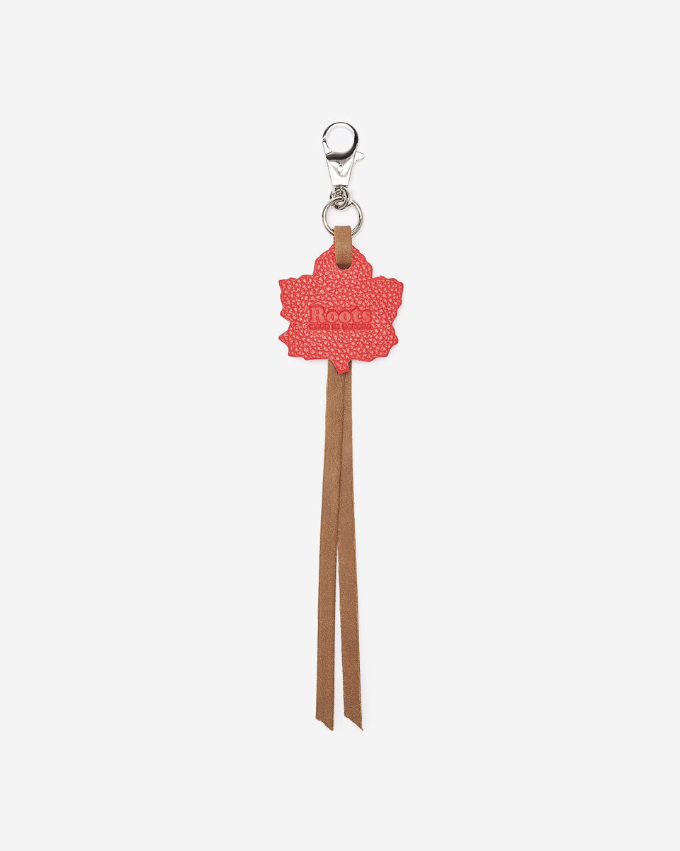 Porte-cl&eacute;s Feuille d&rsquo;&eacute;rable en cuir Tribe