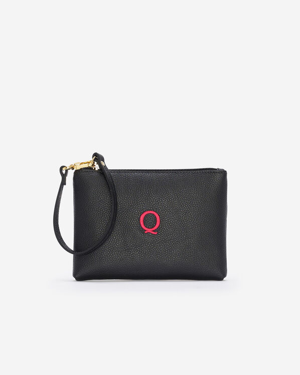 Monogram Wristlet Black