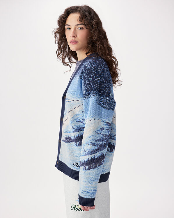 Landscape Intarsia Cardigan