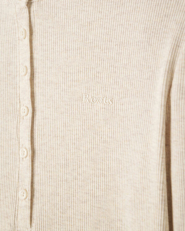 Roam Rib Fitted Long Sleeve Henley