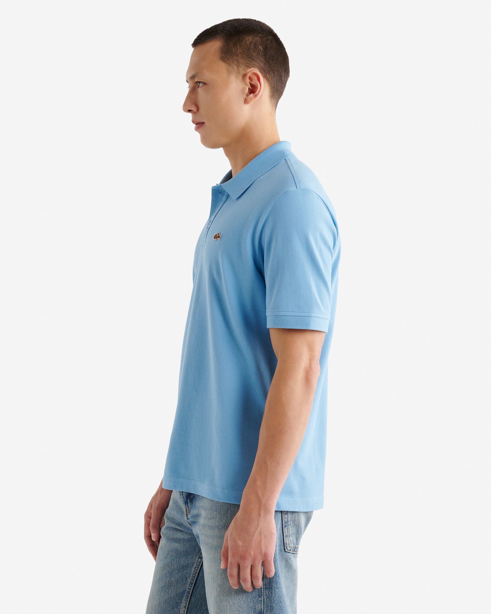 Polo en coton piqué Castor