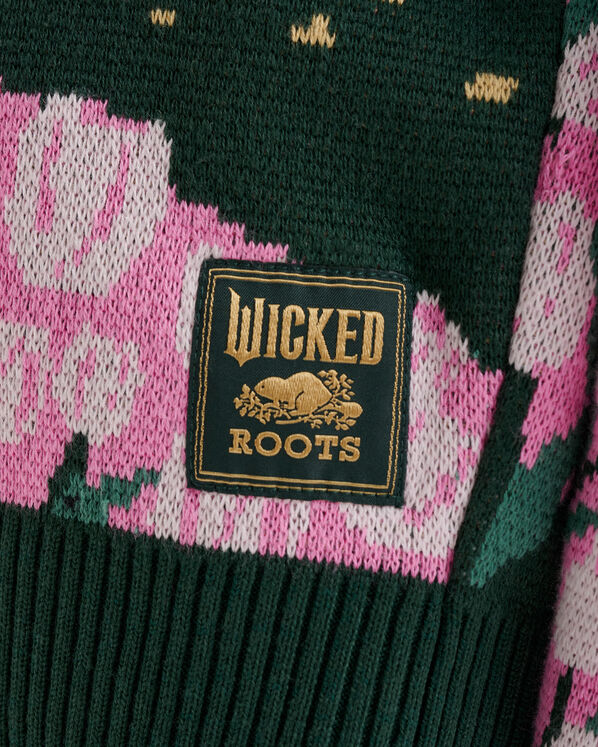 Roots X Wicked Emerald Cardigan