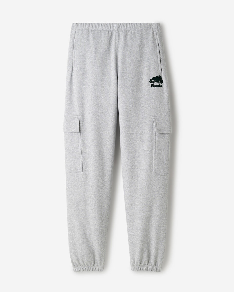 Pantalon cargo molletonn&eacute; en coton biologique Cooper