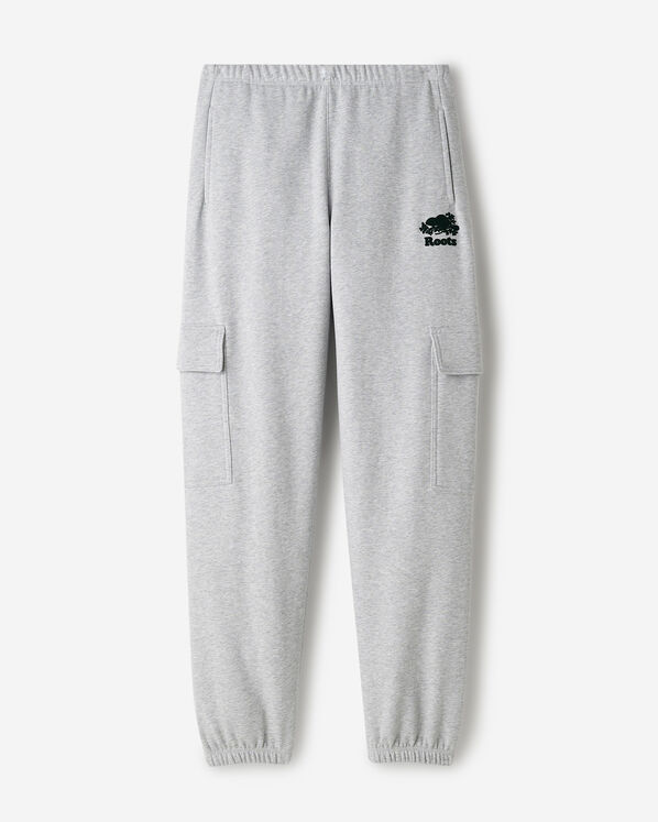 Pantalon cargo molletonn&eacute; en coton biologique Cooper