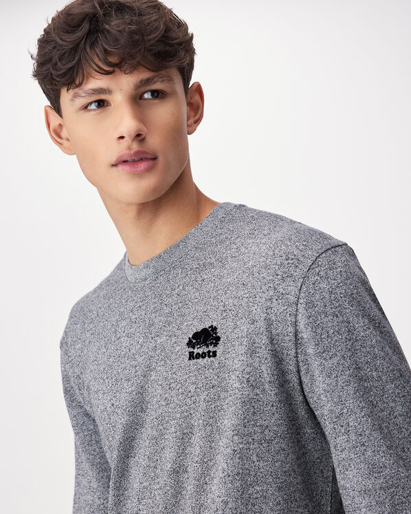 T-shirt &agrave; manches longues &agrave; motif poivr&eacute; en coton biologique pour homme