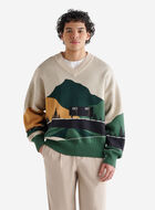True Nature Of Sport Mountain V-Neck Sweater