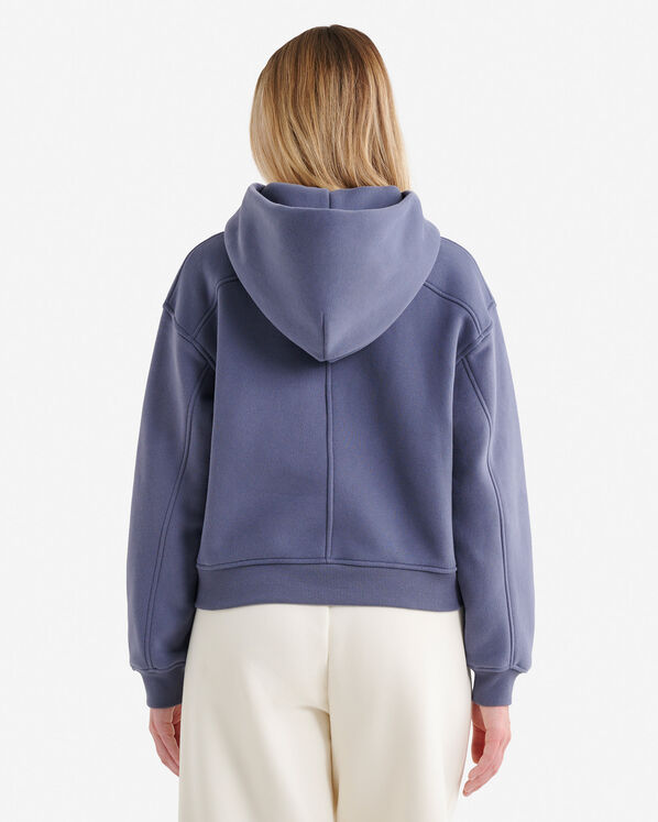 Chandail &agrave; capuchon en molleton nuage