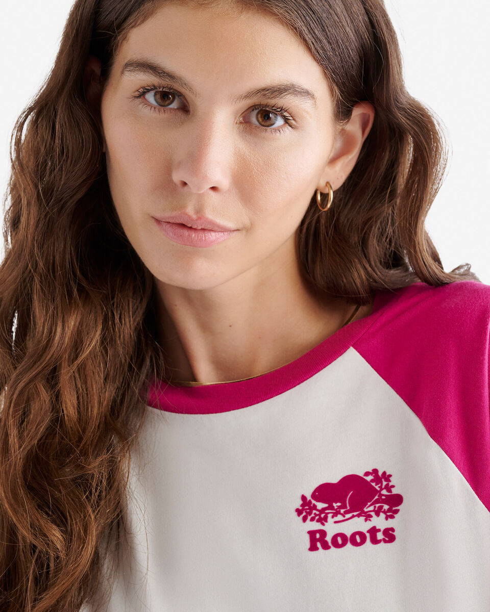 T-shirt style baseball Cooper en coton bio pour femme