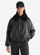 Leather Bubble Jacket