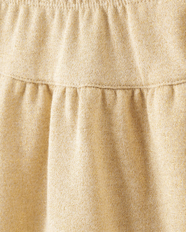 Toddler Girls Gold Sparkle Skirt Toddler Girls Gold Sparkle Skirt