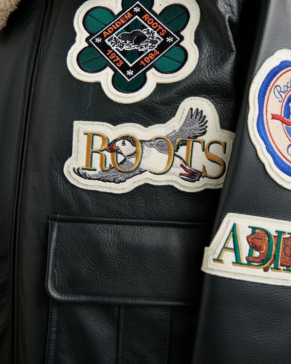 Blouson aviateur Roots x Adidem Asterisks