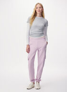 Pantalon cargo molletonn&eacute; en coton biologique Cooper