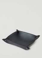 Large Leather Tray Metallic