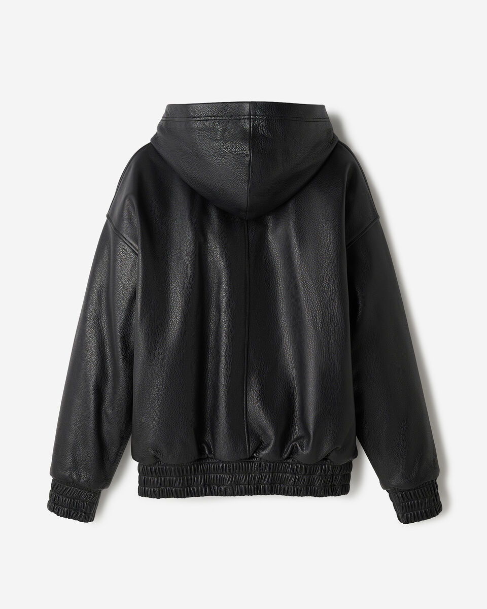Leather Hoodie