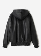 Leather Hoodie