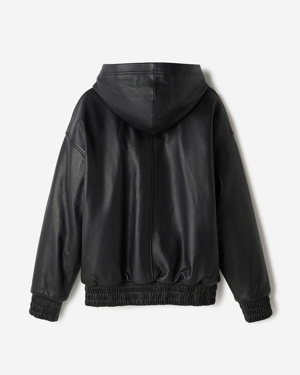 Leather Hoodie