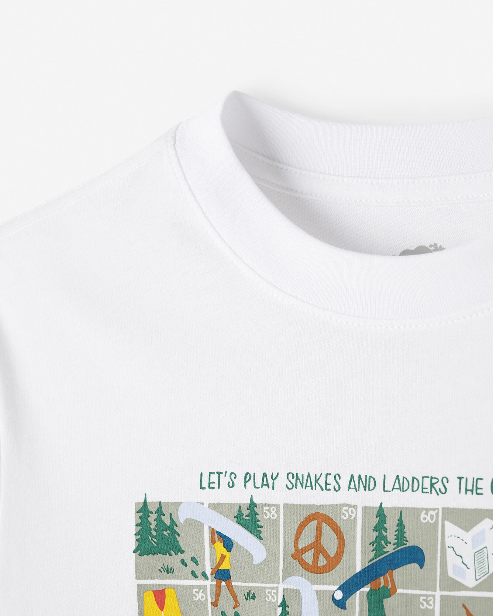 Kids Beaver Canoe Snakes And Ladders T-Shirt