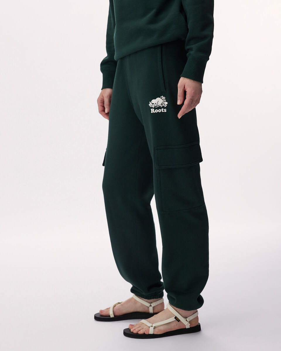 Pantalon cargo Cooper en molleton de coton bio