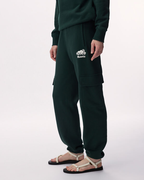 Pantalon cargo Cooper en molleton de coton bio