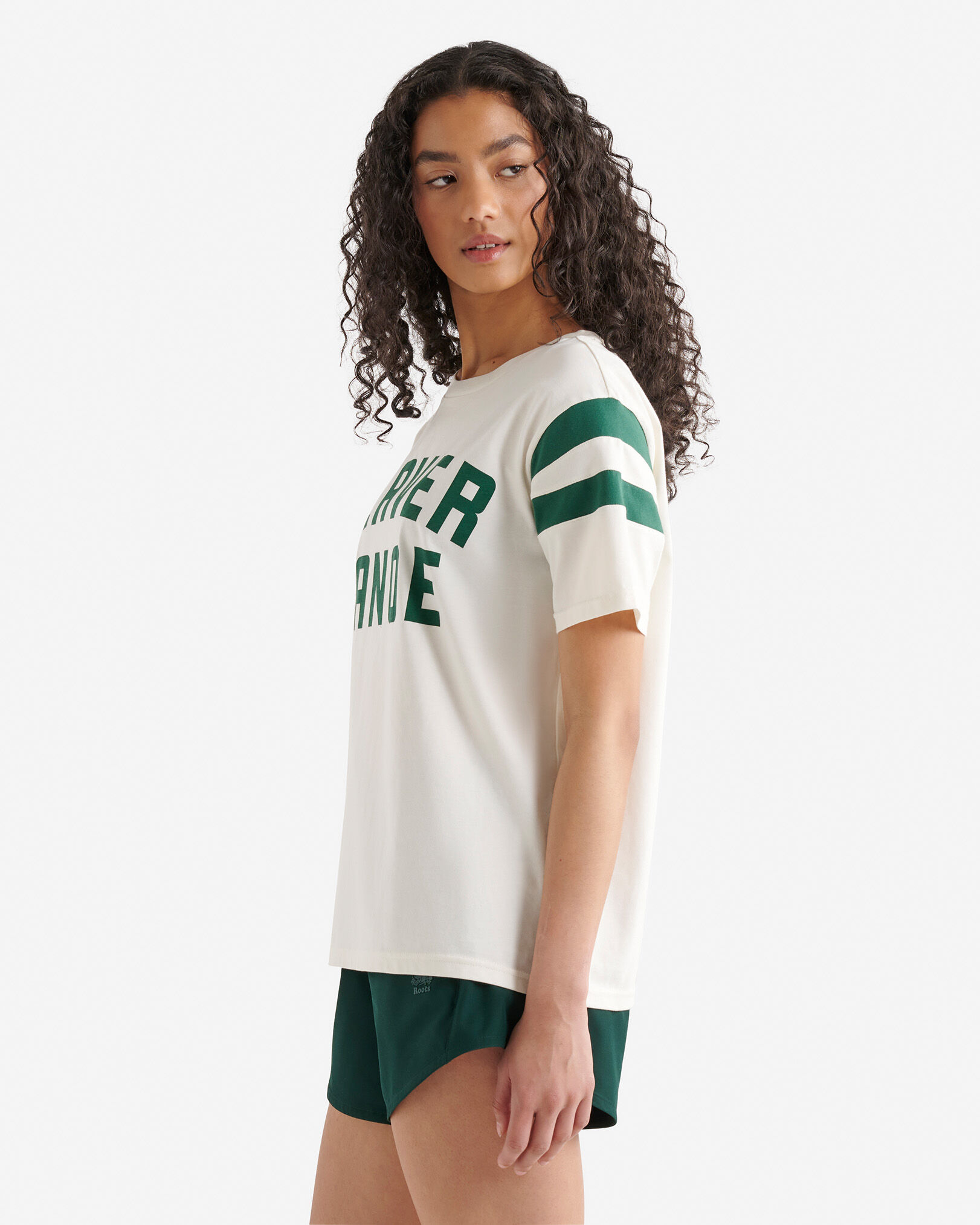Womens Beaver Canoe Colour Block T-Shirt