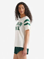 Womens Beaver Canoe Colour Block T-Shirt