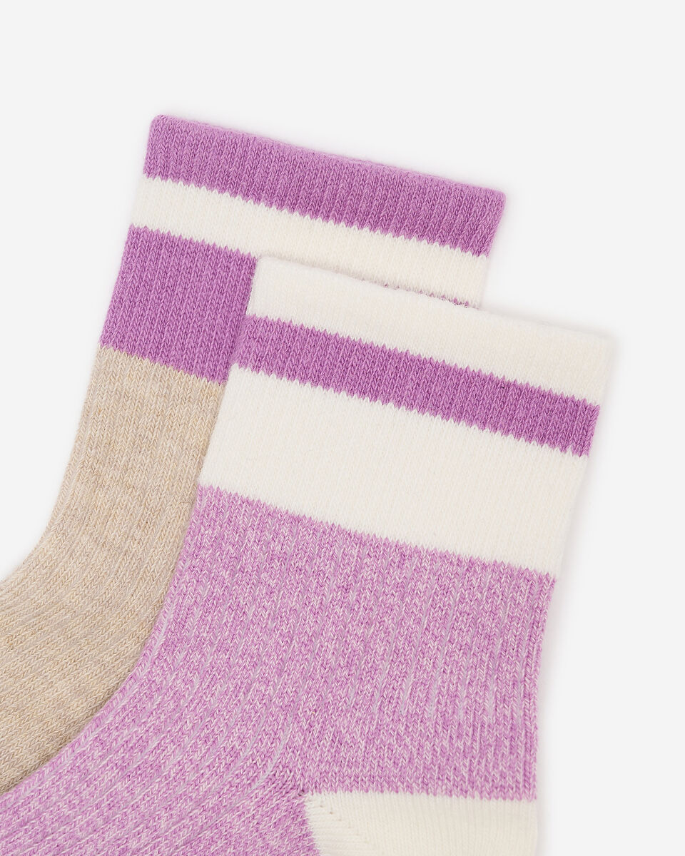 2 paires de socquettes en coton Cabane pour adultes 