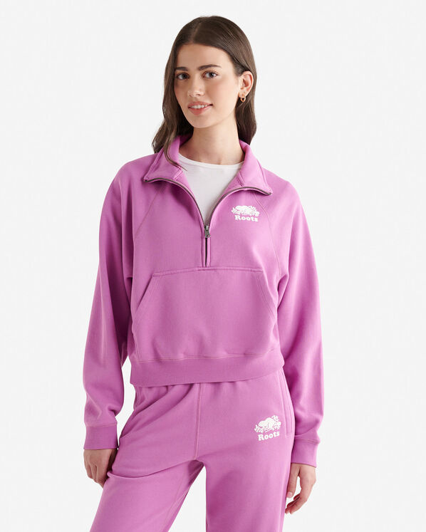 Chandail à demi-glissière en coton bio Cooper 