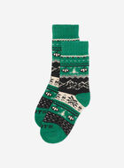 Adult Sayward Fair Isle Slipper Sock
