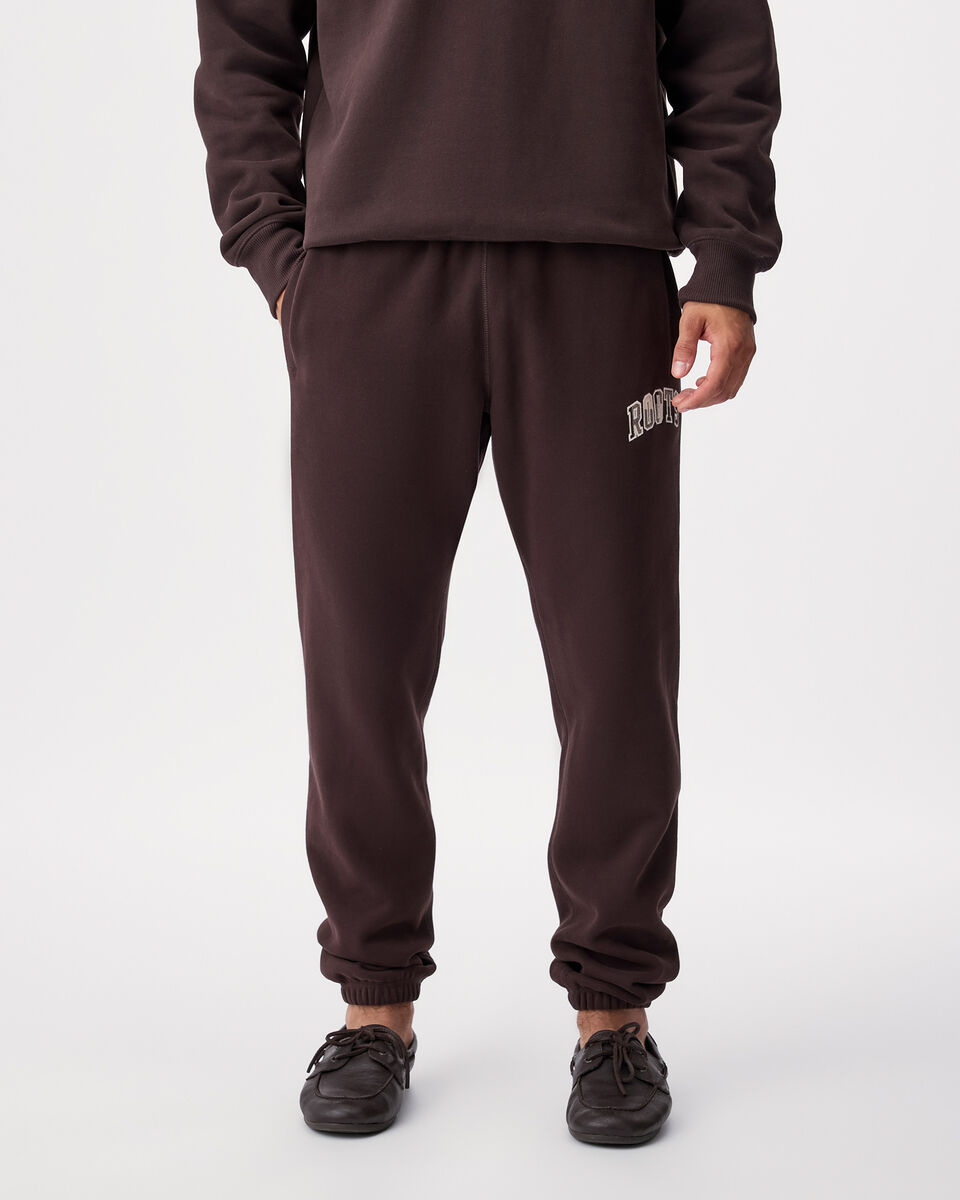 Pantalon molletonn&eacute; &agrave; appliqu&eacute; &agrave; carreaux