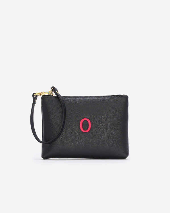 Monogram Wristlet Black