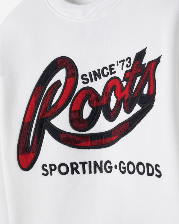 Kids Plaid Applique Crew Sweatshirt