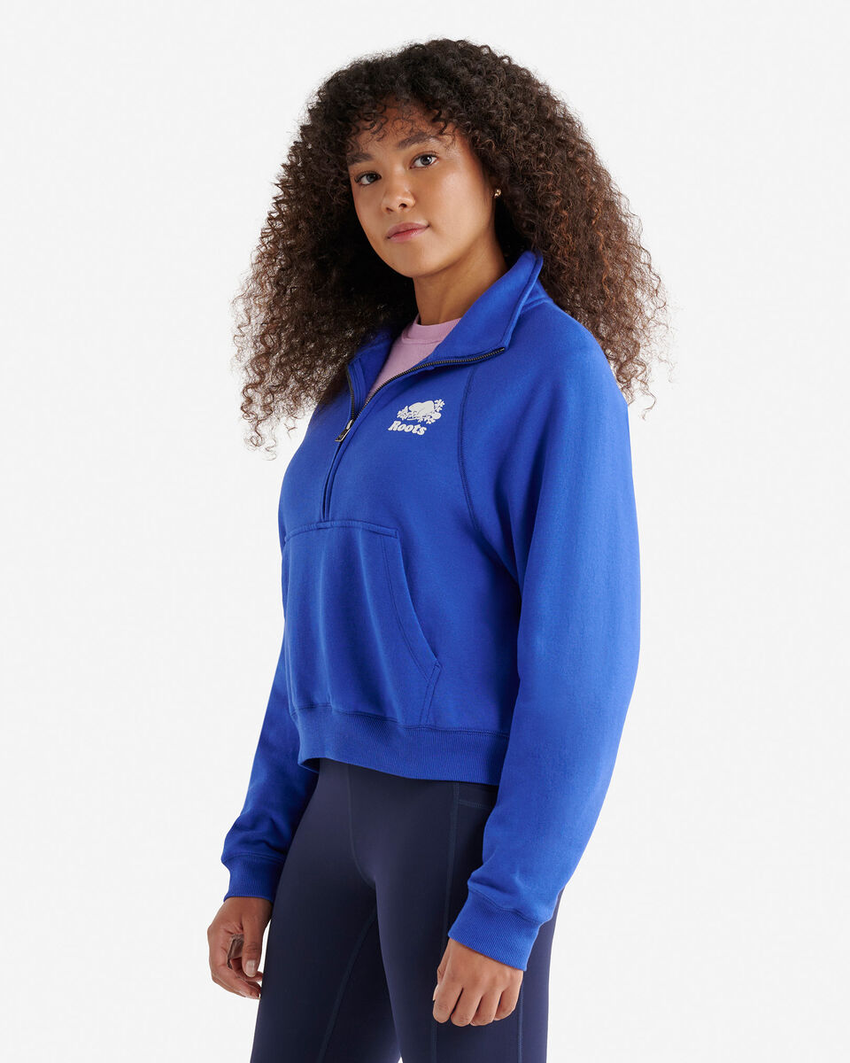 Chandail à demi-glissière en coton bio Cooper 