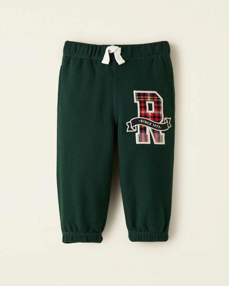 Baby Plaid Applique Sweatpant