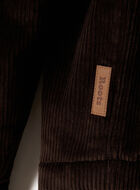 Manteau en velours c&ocirc;tel&eacute; et mouton molletonn&eacute;