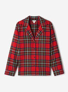 Chemise de pyjama &agrave; carreaux pour femme